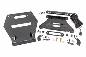 93140 | Rough Country Winch Mounting With LED Light Bar For Polaris RZR Pro R 4WD | 2022