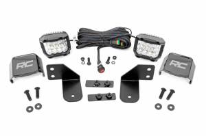 93144 | Rough Country Rear Facing 3 Inch Osram Wide Angle Series LED Kit For Polaris Ranger | 2013-2022