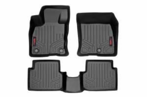 M-51102 | Rough Country Floor Mats Front And Rear For Ford Maverick 2/4WD | 2022-2023 | 2.0L EcoBoost