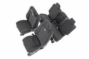 91046 | Rough Country Front And Rear Seat Covers For Jeep Grand Cherokee WK2 | 2011-2022