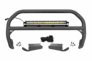 51103 | Rough Country Nudge Bar OE Modular Steel For Ford Bronco 4WD | 2021-2023 | Chrome Series 20" Light Bar