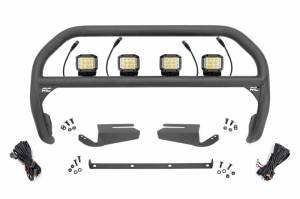 51105 | Rough Country Nudge Bar OE Modular Steel For Ford Bronco 4WD | 2021-2023 | 3 Inch Osram Wide Angle Series LED Lights