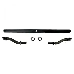 KIT136 | Apex Chassis Extreme Duty Tie Rod Assembly For Jeep Wrangler JK 2.5 Ton | 2007-2018 | Black Aluminum