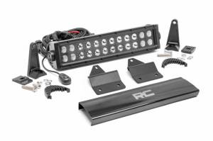 95009 | Rough Country Black Series 12 Inch Dual Row Hood Mount LED Light Kit For Intimidator GC1K | 2018-2022