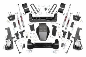 11030 | Rough Country 5 Inch Lift Kit Torsion Drop Premium N3 Shocks (2020-2024 Silverado, Sierra 2500 HD 4WD)