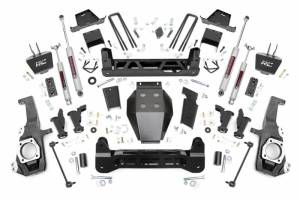 11730 | Rough Country 7 Inch Lift Kit Torsion Drop Premium N3 Shocks (2020-2024 Silverado, Sierra 2500 HD 4WD)