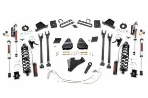 58959 | Rough Country 6 Inch Coilover Conversion Lift Kit With 4 Link Setup For Ford F-250 Super Duty | 2015-2016 | Rear Factory Springs, Rear Vertex Shocks