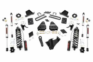 55158 | Rough Country 6 Inch Coilover Conversion Lift Kit For Ford F-250 Super Duty | 2015-2016 | Diesel, No Rear Factory Springs, Rear V2 Shocks