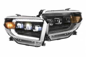 LF532.2-ASM | Morimoto XB LED Headlights With Amber Side Marker, Sequential Turn Signal, White DRL For Toyota Tundra | 2014-2021 | Pair, Gen 2