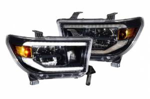 LF533-ASM | Morimoto XB LED Headlights With Amber Side Marker, Sequential Turn Signal, White DRL For Toyota Tundra/Sequoia | 2007-2018 | Pair