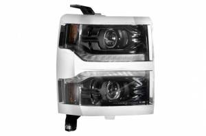 Morimoto - LF543.C | Morimoto XB LED Headlights Grille Trim Bezel Chrome For Chevrolet Silverado 1500 | 2014-2015 | Pair - Image 1