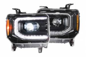 LF544 | Morimoto XB LED Headlights With Sequential Turn Signal, White DRL For GMC 1500 Sierra/Sierra HD | 2014-2019 | Pair