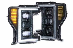 LF554 | Morimoto XB Hybrid LED Headlights With White DRL For Ford Super Duty | 2017-2019 | Pair