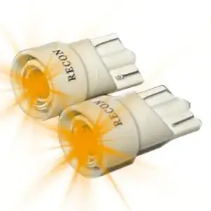 Recon Truck Accessories - 264200AM | Recon 194/168 1-Watt Wedge Style LED Bulbs in Amber - Image 1