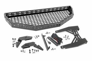 97074 | Rough Country Front Cargo Rack With Black Series 6 Inch Slimline LED Light Bar For Can-AM Defender HD / MAX | 2016-2022