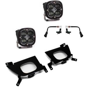 447528 | Baja Designs Squadron SAE Pocket Kit Fog Lights For Chevrolet Silverado 1500/2500 HD/3500 HD | 2019-2022