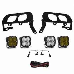 447531 | Baja Designs Squadron Sport/SAE Dual Pocket Kit White & Amber Fog Lights For Chevrolet Silverado/GMC Sierra 1500 | 2014-2015