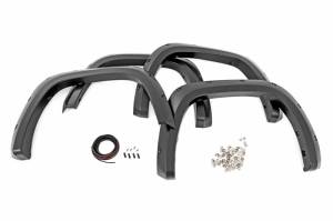 F-T11413 | Rough Country Traditional Pocket Fender Flares For Toyota Tundra 2/4WD | 2022-2023 | Flat Black