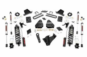 53458 | Rough Country 4.5 Inch Coilover Conversion Lift Kit For Ford F-250 Super Duty | 2015-2016 | No Rear Springs, Rear V2 Shocks