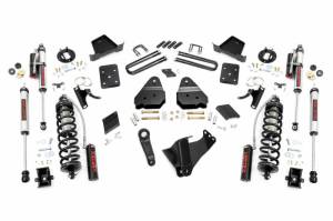 53459 | Rough Country 4.5 Inch Coilover Conversion Lift Kit For Ford F-250 Super Duty | 2015-2016 | No Rear Springs, Rear Vertex Shocks