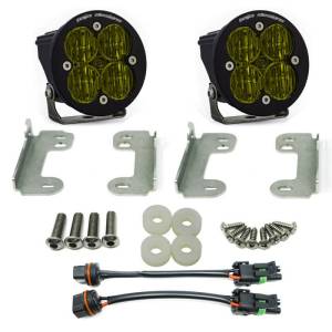 447735 | Baja Designs Squadron-R SAE Pocket Kit Amber Fog Lights For Jeep Gladiator/Wrangler JL | 2018-2022