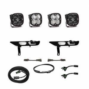 447870 | Baja Designs Squadron SAE/Pro Pocket Kit Fog Lights For Ford F-150 | 2021-2022 | Pair, Clear, Toggle Wiring