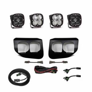 Baja Designs - 447738UP | Baja Designs Squadron SAE/Sport Pocket Kit Fog Lights With Upfitter Connector For Ford F-250/F-350 Super Duty | 2020-2022 - Image 1