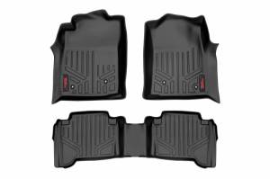 M-75113 | Rough Country Front and Rear Floor Mats For Toyota Tacoma 2/4WD | 2005-2011