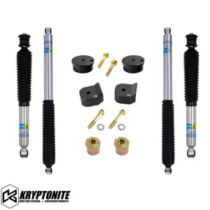 KRFD05STAGE1BIL | Kryptonite Stage 1 Leveling Kit w/ Bilstein Shocks (2005-2016 F250, F350 Super Duty)