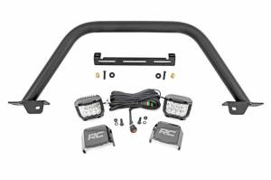 Rough Country - 51114 | Rough Country OE Modular Bumper Safari Bar Kit For Ford Bronco | 2021-2023 | Pair Of 3 Inch Osram Wide Angle Series LED Lights - Image 1