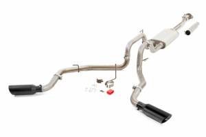 96018 | Rough Country Performance Cat-Back Exhaust System With Black Tips For Ford F-150 2/4WD | 2021-2023