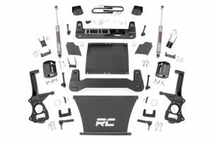 21630 | Rough Country 6 Inch Lift Kit Strut Spacers / N3 Rear Shocks (2022-2024 Silverado 1500 | 4.3L, 5.3L, 6.2L Gas Engine | Mono-Leaf Spring)