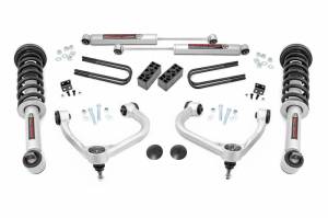 41431 | Rough Country 3 Inch Lift Kit For Ford F-150 4WD | 2021-2024 | Front N3 Struts, Rear N3 Shocks