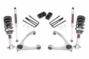 19840 | Rough Country 3.5 Inch Lift Kit For Chevrolet Silverado / GMC Sierra 1500 | 2014-2016 | Front M1 Struts, Rear M1 Shocks