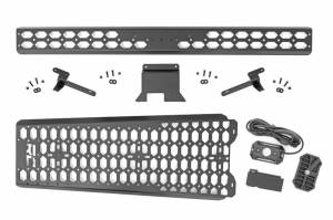 51124 | Rough Country Overhead Molle Panel Kit For Ford Bronco 4WD | 2021-2023 | 4 Door, With Dome Light