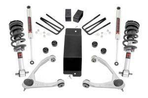 19440 | Rough Country 3.5 Inch Lift Kit With Upper Control Arms For Chevrolet Silverado/GMC Sierra 1500 | 2014-2016 | Front M1 Struts, Rear M1 Shocks