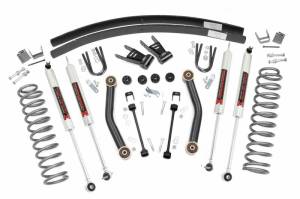 Rough Country - 62340 | Rough Country 4.5 Inch Lift Kit With Add A Leaf (AAL) For Jeep Cherokee XJ 2/4WD | 1984-2001 | M1 Shocks - Image 1