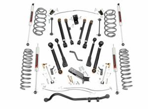 66140 | Rough Country 4 Inch Lift Kit For Jeep Wrangler TJ 4WD | 1997-2006 | M1 Shocks