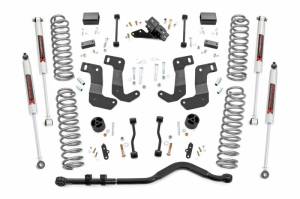 Rough Country - 66840 | Rough Country 3.5 Inch Lift Kit With Control Arm Drop Brackets For Jeep Wrangler JL Unlimited | 2018-2023 | M1 Monotube Shocks - Image 1