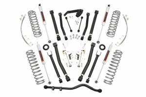 67340 | Rough Country 4 Inch Lift Kit For Jeep Wrangler JK 2007-2018 | 2 Door, M1 Shocks