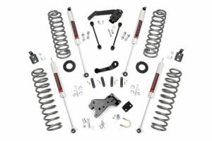 Rough Country - 68240 | Rough Country 4 Inch Lift Kit Jeep Wrangler JK 4WD | 2007-2018 | M1 Shocks - Image 1
