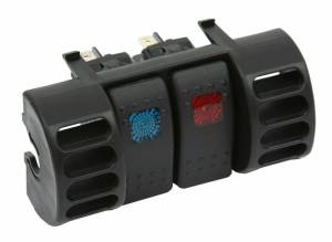 KJ71036BK | Air Vent Switch Panel - Includes Blue and Red Switch (1997-2006 Wrangler TJ, 1984-2001 XJ Cherokee)