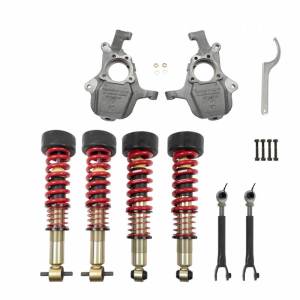 1034SPC | Belltech 2 to 3.5 Inch Front / 1 to 4.5 Inch Rear Complete Lowering Kit with Street Performance Coilovers (2021-2023 Suburban, Yukon XL 2WD/4WD)