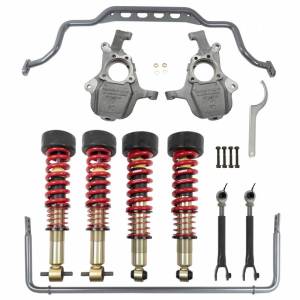 1104HK | Belltech 2 to 3.5 Inch Front / 1 to 4.5 Inch Rear Complete Lowering Kit with Street Performance Coilovers & Sway Bars (2021-2023 Tahoe, Yukon 2WD/4WD)