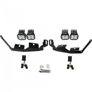 Baja Designs - 447014 | Baja Designs Squadron Unlimited Headlight Kit For Polaris RZR Turbo / RZR XP 1000 / RZR XP 4 1000 | 2018-2021 | Clear - Image 1