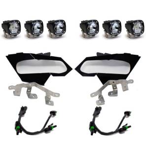 Baja Designs - 447075 | Baja Designs S1 Triple LED/Laser Headlight Kit For Can-Am Maverick X3 | 2017-2021 | Clear - Image 1