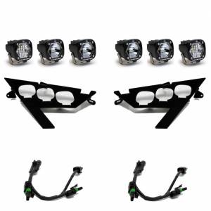 Baja Designs - 447157 | Baja Designs S1 Triple LED/Laser Headlight Kit For Polaris RZR Pro / RZR Pro XP / RZR Turbo | 2020-2023 | Clear - Image 1