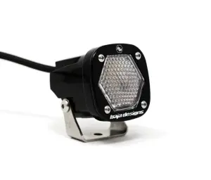 380006 | Baja Designs S1 Black LED Auxiliary Light Pod | Single, Work/Scene Light Pattern, Clear, Universal