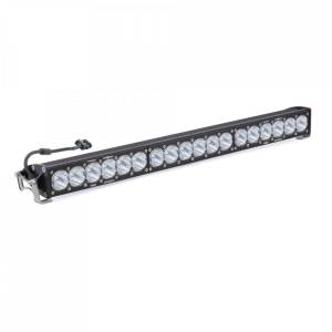 413002 | Baja Designs OnX6 Straight Racer Edition LED Light Bar | Racer Spot Light Pattern, Clear, 30 Inch, Universal