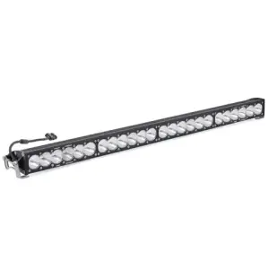 414002 | Baja Designs OnX6 Straight Racer Edition LED Light Bar | Racer Spot Light Pattern, Clear, 40 Inch, Universal